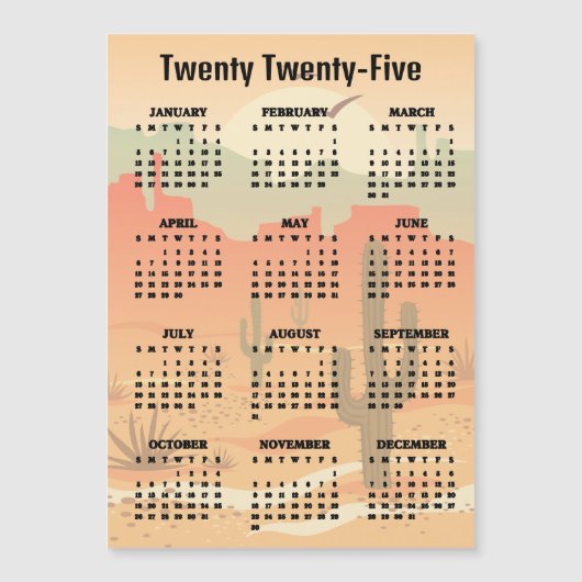 デザートカボスランドスケープデザイン磁気カード (正面)