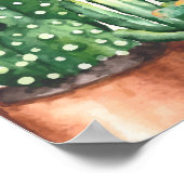 デザートカボス素朴ガーデンベビーシャワーウェルカム ポスター (角)