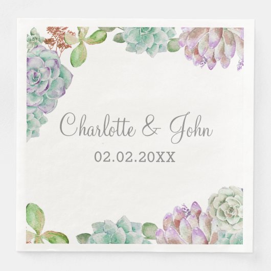 デザートカボス結婚のナプキン (正面)