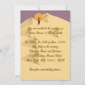 デザートカメルズインラブミュージシャンバレリーナ結婚ズ 招待状 (裏面)