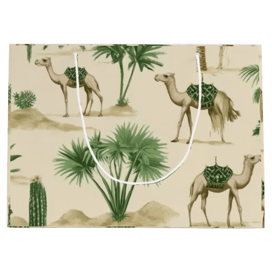 デザートカメル抱き枕 ラージペーパーバッグ (正面)