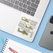 デザートカモフラージュのチョッパー集合 シール (ノートパソコンとiPhone)
