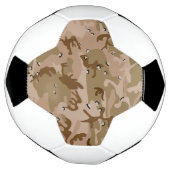 デザートカモフラージュ 迷彩柄 小石 軍用 ミリタリー サッカーボール (回転)