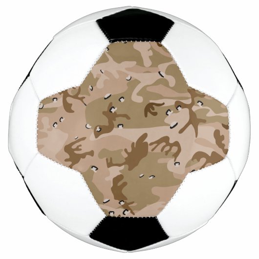 デザートカモフラージュ 迷彩柄 小石 軍用 ミリタリー サッカーボール (正面)