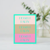 デザートカラフルパーティの招待状「ナポリタン」 招待状 (スタンド正面)