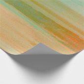 デザートカラーズサウスウエストサンセットアクアオレンジラ ラッピングペーパー (角)