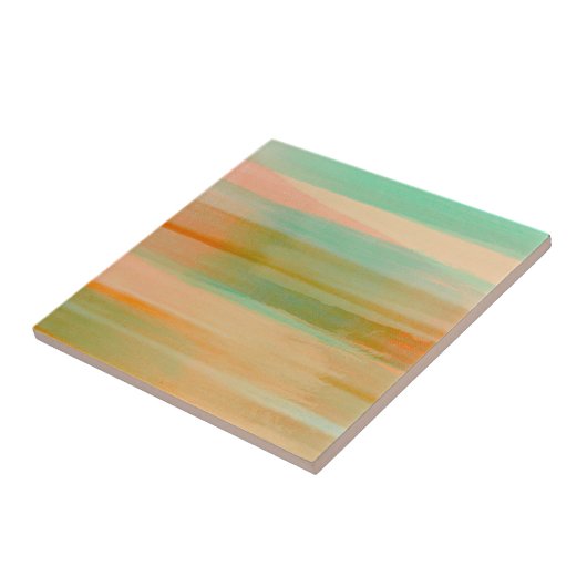 デザートカラーズサウスウエストサンセットアクアオレンジ タイル (側面)