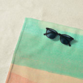 デザートカラーズサウスウエストサンセットアクアオレンジ ビーチタオル (インサイチュ)