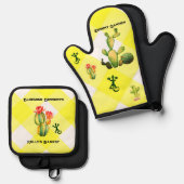 デザートガーデン 鍋つかみ&鍋敷きセット (正面/裏面)