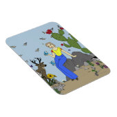 デザートガールと動物の磁石 マグネット (右側)