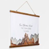 デザートキャニオンユニークウォーター結婚カラーズゲストブック 吊り下げ型タペストリー (傾斜あり)