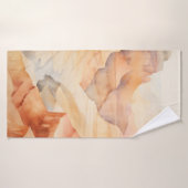 デザートキャニオン水彩画 バスタオル (バスタオル)