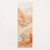 デザートキャニオン水彩画 ヨガマット (正面)