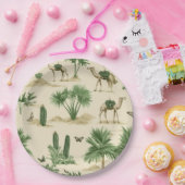 「デザートキャラバン紙プレート」 ペーパープレート (パーティー)