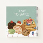 デザートクックブック焼いたグッズレシピパーソナライズされた ノートブック (裏面)