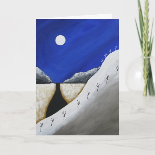 デザートクリスマス恵みアリゾナフォークアート シーズンカード (正面)