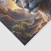 デザートクーガー威厳のあるウィルダネスデコページ 薄葉紙 (詳細)