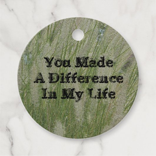 デザートグラスのメンターを違感謝していえた フェイバータグ (正面)