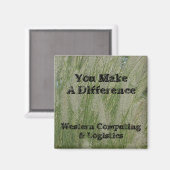 デザートグラスの従業員に違いを感謝してい付ける マグネット (正面/裏面)