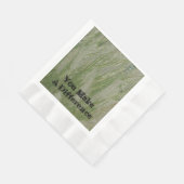 デザートグラスの従業員に違いを感謝してい付ける 縁ありランチョンナプキン (角)