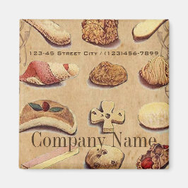 デザートケーキフランスのペストリーCookieベーカリー マグネット