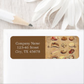 デザートケーキフランスのペストリーCookieベーカリー ラベル (インサイチュ)