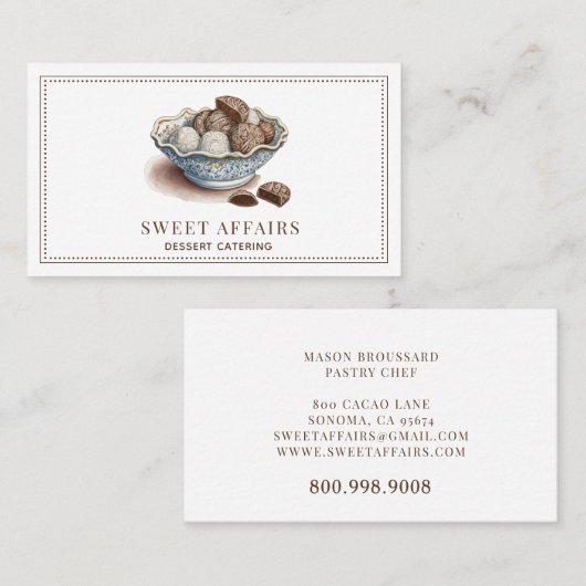 デザートケーター 名刺 (正面/裏面)