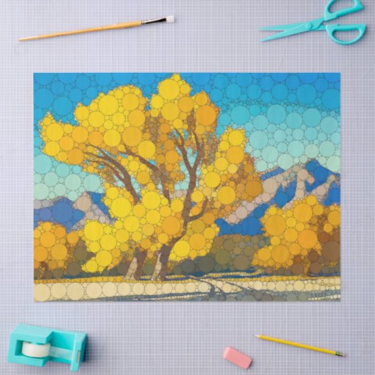 デザートコットンウッズバイアフターメイナード・ディクソン 薄葉紙 (クラフト)