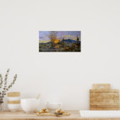 デザートコヨーテ絵画スのプリントをキャンバスに ポスター (キッチン)