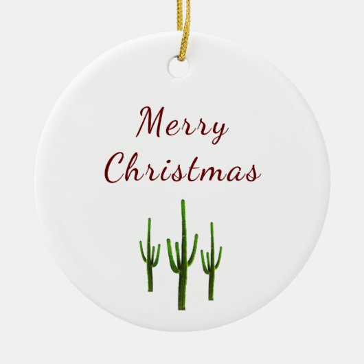 デザートサウスウェストフェスティバルサグアーロサボス セラミックオーナメント (正面)