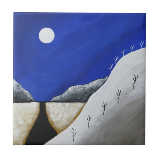 デザートサウスウエストアリゾナフォークアート タイル (正面)