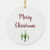 デザートサウスウエストクリスマスサボスホリデー セラミックオーナメント (正面)