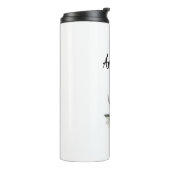 デザートサウスウエストサボクサスアリゾナブラックタイポグラフィT タンブラー (回転左)