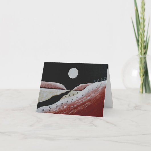 デザートサウスウエストサボスサボスフォークアートクリスマス カード (正面)