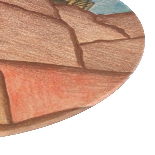 デザートサウスウエストサボスサボスフォークアート カッティングボード (角)