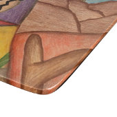 デザートサウスウエストサボスサボスフォークアート カッティングボード (角)