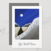 デザートサウスウエストサボテンが良い取得すぐにタイポグラフィ シーズンカード (正面/裏面)