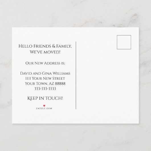 デザートサウスウエストニューホームエレガントムービング 案内ポストカード (裏面)