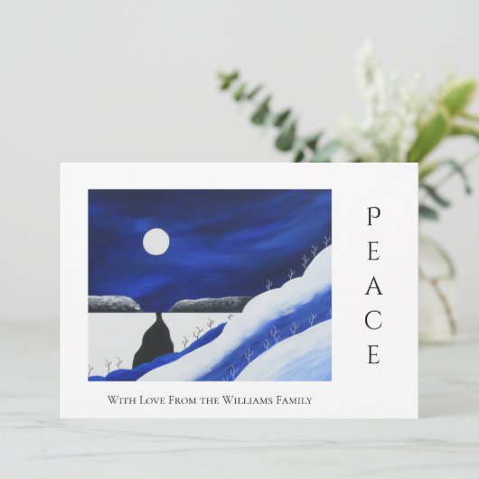 デザートサウスウエストフォークアートクリスマスピース シーズンカード (スタンド正面)