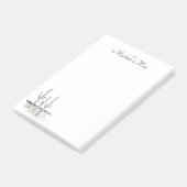 デザートサキュレシンプルント白黒 ポストイット (アングル)