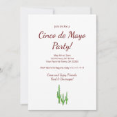 デザートサグアーロカボスシンコデマヨパーティー 招待状 (正面)