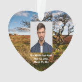 デザートサバンナ日付フォトカスタム オーナメント (裏面)