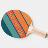 デザートサボスはっきりしたサンストライプのライズ（名前） 卓球ラケット (横)