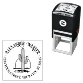 デザートサボスアゲンサンネーム差出人住所 セルフインキングスタンプ (インサイチュ)