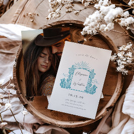 デザートサボスウエスタンモノグラム日付を保存 招待状