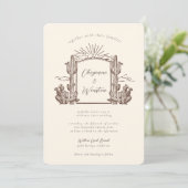 デザートサボスウエスタンモノグラム結婚ズ 招待状 (スタンド正面)