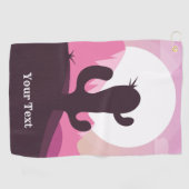 デザートサボスカスタム文字ゴルフタオル ゴルフタオル (横)