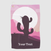 デザートサボスカスタム文字ゴルフタオル ゴルフタオル (正面)