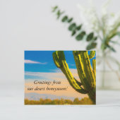 デザートサボスサグアーロハネムーンありがとう ポストカード (スタンド正面)