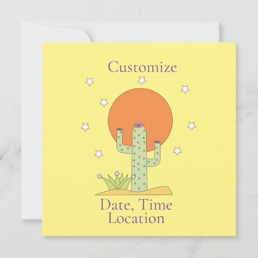 デザートサボスサンサンサンサンサンサンサンサンサンサンコーブ 招待状 (正面)